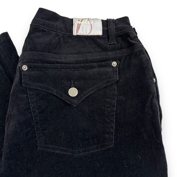 Y2K Vtg Corduroy Pants Stretch Western Rear Flap Pocket Button Tyte Sz 14 New - Picture 9 of 14